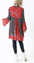 Load image into Gallery viewer, Long Sleeve Print Kimono Duster