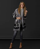 Aztec Cardigan With Fringe Fall
