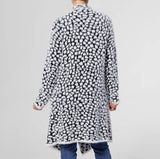 Eyelash Cardigan With Collar Fall