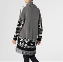 Load image into Gallery viewer, Aztec Cardigan With Fringe Fall