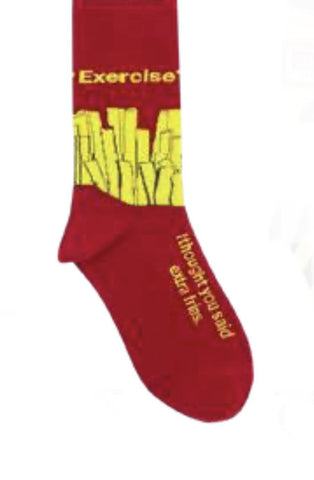 I thought you said extra fries Socks