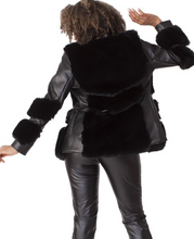 Load image into Gallery viewer, Faux Fur Long PU Jacket
