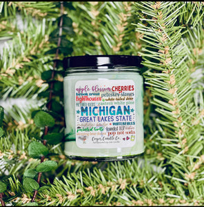 Michigan Great Lakes State Soy Candle