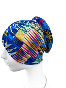 Women Abstract Pattern Print Turban Hats