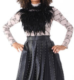 Feather Embellished Blouse