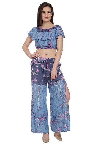 Tie Dye Blouse and Pants Set