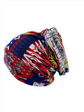 Abstract Pattern Print Turban Hats