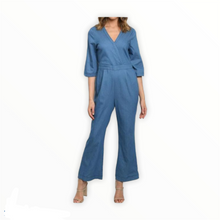 Load image into Gallery viewer, Blue Denim Jumpsuit WOmen Fashion