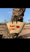 Load image into Gallery viewer, Gift for Mom- Maman Je t&#39;aime Straw Bag