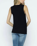 V-neck Bejeweled Sleeveless Top women