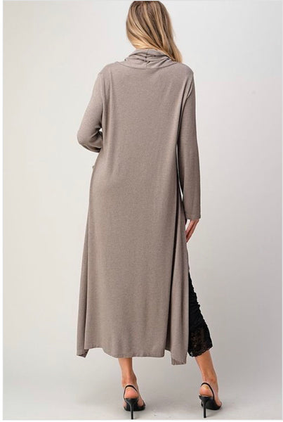 Long Turtleneck Tunic Top