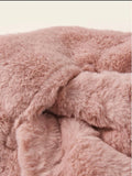 Faux Fur Warm Soft Furry Wrap Around Loophole Scarf