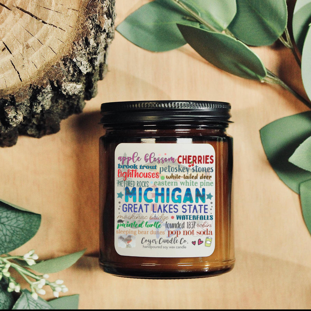 Michigan Great Lakes State Soy Candle