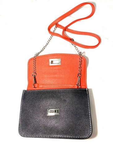 Colorblock Flap Crossbody Bag