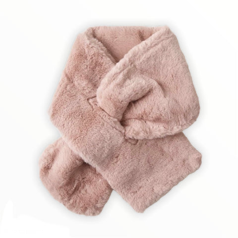 Faux Fur Warm Soft Furry Wrap Around Loophole Scarf