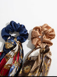 Chain Print Scrunchie Scarf set of 2