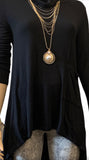 Long Turtleneck Tunic Top
