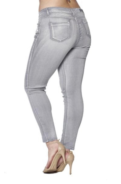 Basic Grey Jeans Plus Sizes