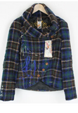 DESIGUAL Women Jacket Wool Blend Checked