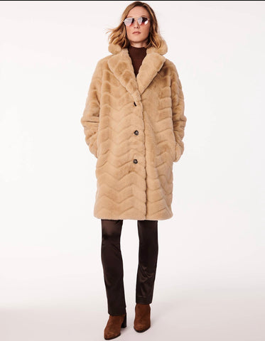 Faux Fur Long Wavy Coat