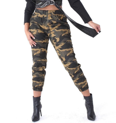 Camouflage jogger pants