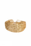 Twisted metal multi layered adjustable ring