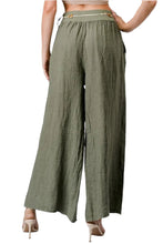 Load image into Gallery viewer, Palazzo style pants in 100% Italian Linen