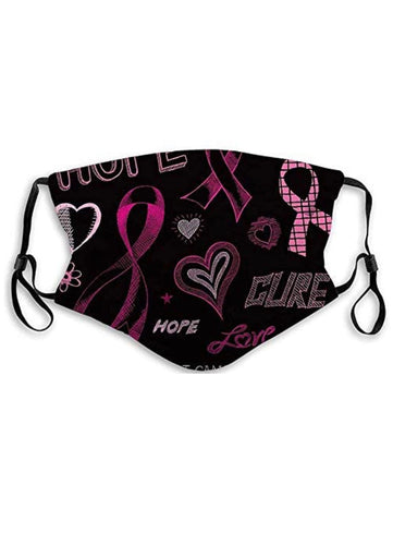 Love Breast Cancer Awareness Face Mask