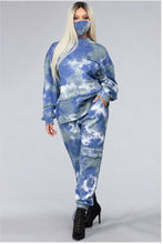 Load image into Gallery viewer, Tie Dye Pullover Sweatshirt Set Women