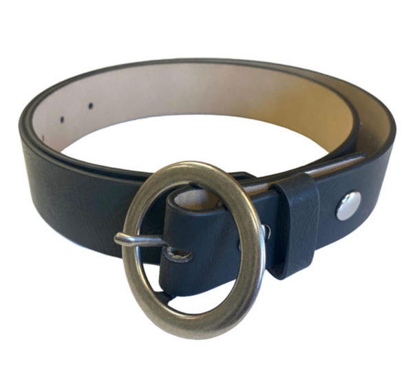 BRUSHED METAL BUCKLE BELTS