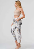 Jogger Printed Elastic Waist Drawstring Pants