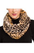 Load image into Gallery viewer, Faux Fur Warm Soft Furry Infinity Scarf