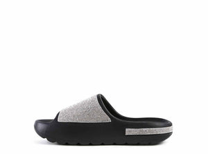 Molded Insole and soft rubber platform slides Slippers