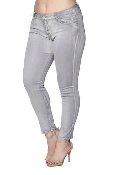 Basic Grey Jeans Plus Sizes