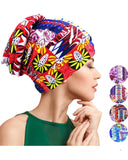 Abstract Pattern Print Turban Hats