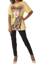 Load image into Gallery viewer, Oversize Print Tee with Studs