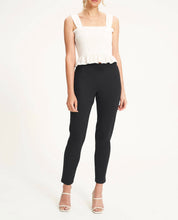 Load image into Gallery viewer, Black Ponte Pants with back slit