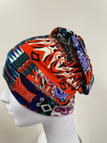 Abstract Pattern Print Turban Hats