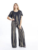 Bamboo Black/Taupe Jumpsuit