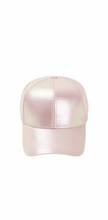 Load image into Gallery viewer, Baseball Cap Hat Pink Hat PU leather hat