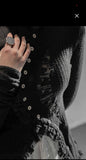 Lace Edge Asymmetrical Sweater Cardigan