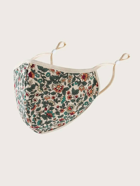 Floral Pattern Face Mask