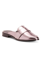 Load image into Gallery viewer, Slip On Metallic Loafer Mules
