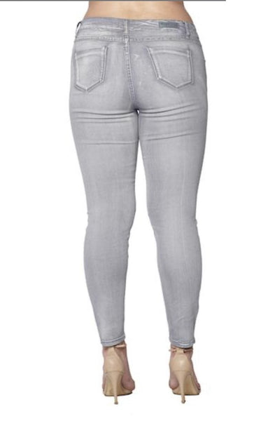 Basic Grey Jeans Plus Sizes