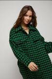 Houndstooth Button Down Me Jacket Women