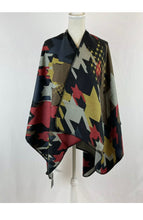 Load image into Gallery viewer, Multicolor Big Shawl Poncho Women