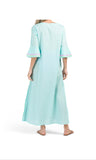 Embroidered Maxi Kaftan Dress
