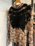 Feather Embellished Blouse