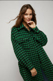 Houndstooth Button Down Me Jacket Women