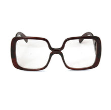 Load image into Gallery viewer, Maroon Square Clear Eyewear